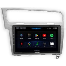 Alpine AW-409S Volkswagen Golf 10 Inç Carplay Android Auto Multimedya 4gb Ram 64 GB Hafıza Geri Görüş Kameralı
