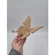 Mu Art Ahşap Ahşap Boyama Kelebek Serisi Dizayn H Okul Diy Etkinlik Aktivite Sanat 15 cm