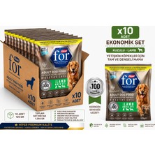 Flexi For Hiper Premium Kuzulu Yetişkin Köpek Maması 125 gr X10 Adet - Postbiyotikli Kuru Köpek Maması - Digestive Care