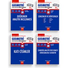 Cap Çap Geometri Konu Anlatımlı Soru Bankası 4 Kitap Seti | Doğrunun Analitik Incelenmesi, Çokgenler ve Dörtgenler, Katı Cisimler, Çemberin Analitik Incelenmesi ve Dönüşümlerle Geometri | Tyt Ayt Geometri