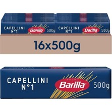 Barilla Capellini No:1 Ince Spaghetti 500 G x 16 Paket (1 Koli)