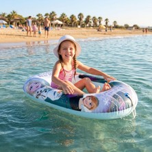 Toha Frozen Elsa Şişme Bot 112 cm Şişirilmiş Tabanlı Çocuk Deniz Havuz Plaj Botu Şişme Deniz Yatağı Oyuncak Bot Henüz Değerlendirilmemiş Ilk Sen Değerlendir