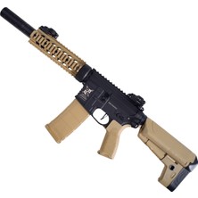 Delta Armory AR15 Silentops 7'' Charlie Pil Şarj Set Airsoft Tüfek Tan Siyah  DA-C05-HT
