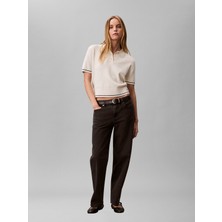 Calvin Klein Ss Woven Label Cropp