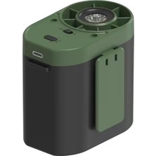 YK Design Df-92 Çok Fonksiyonlu Bele Takılan Mini Fan | Yüksek Hızlı Giyilebilir Taşınabilir Bel Vantilatörü, LED Işıklı ve Şarj Göstergeli USB Şarjlı Eller Serbest Kamp ve Seyahat Fanı