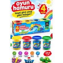 ArtMaster Oyun Hamuru 4 Renk 520GR 1 Paket Sentör 4 Lü Oyun Hamuru Kurumaya Karşı Dirençli Okul Öncesi Kreş Yumuşak Dokulu