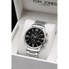 Tom Jones London Erkek Kol Saati Orjinal Gümüş Renk Çelik 3ATM Su Geçirmez 2 Yılgarantili Faturalıdır