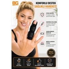 bgvibe Parmak Ateli Ayarlanabilir Parmak Sabitleyici Atel Nefes Alabilen Parmak Koruyucu Aparat Finger Splint