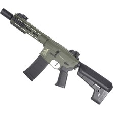 Delta Armory M4 AR15 M-Lok Silentops 8'' Charlie Haki Airsoft Tüfek Set DA-C10-OLV