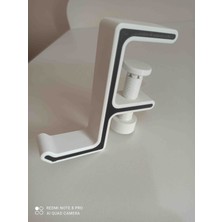 Neon Star 3d Masa Kenarı Kulaklık stand kulaklık Askısı – 3D Baskı Vida Sıkmalı Organizer (11 cm Yükseklik / 5 cm Kanca)