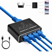 Al-tech Bilişim 1000MBPS Gigabit Ethernet Splitter 1 Giriş 4 Çıkış RJ45 Ağ Paylaştırıcı