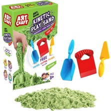 03692 Aksesuarlı Yeşil Kinetik Oyun Kumu 1000 gr