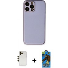 Marsilyan™- iPhone 13 Pro Max Kılıf Yadigar Klasik - Siyah 18D Cam Ekran Koruyucu + Shine Kamera Lens - Gd
