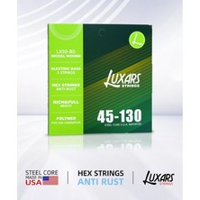 Luxars LX10-B5 5 Telli Bas Gitar Teli 45-130 Nıckel Wound