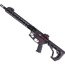 Delta Armory Hexagon Skeleton Freya 12.5"gen.2 Siyah Kırmızı Airsoft Aeg Tüfek