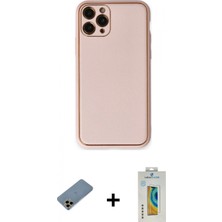 Marsilyan™- iPhone 11 Pro Max Kılıf Yadigar Klasik - Siyah Polymer Nano Ekran Koruyucu + Shine Kamera Lens Koruma Cam - Gd