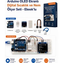 Arduino OLED Ekranlı Dijital Sıcaklık ve Nem Ölçer Seti - Ebook’luh