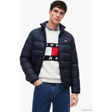 Tommy Hilfiger Tjm Lıght Down Jacket Ext Erkek Standart Kesim XL Boy Koyu Mavi Renk