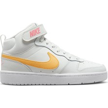 Nike Nıke Court Borough Mıd 2 (Gs) Genç Günlük Ayakkabı CD7782-112 Beyaz
