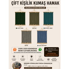 Toptancı Amca Çift Kişilik Kumaş Hamak Salıncak Pamuklu Branda Kumaşı Bağlama Ipli 300 kg 120 cm x 190 cm