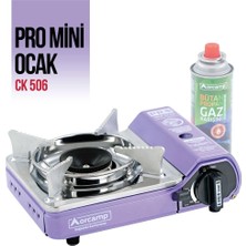 Tekli Çantalı Mini Portatif Ocak - Orcamp - Mor (CK-506)