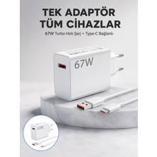 Değirmen Grup 67 Watt Güvenli Hızlı Şarj Adaptörü Samsung M31 M33 M51 Uyumlu Yeni Nesil - Lisinya