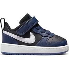 Nike Nıke Court Borough Low 2 (Tdv) Bebek Günlük Ayakkabı BQ5453-404 Siyah