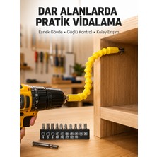 Arenes 12 Parça Akrobat Bits Seti Çok Amaçlı Vidalama Dayanıklı Çelik Yeni Nesil - Lisinya