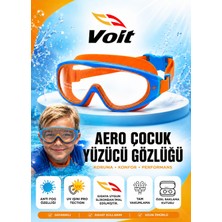 Voit Aero Çocuk Yüzücü Gözlüğü Anti Fog Vakumlu Uv Korumalı Deniz ve Havuz Gözlüğü 6-14 Yaş