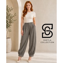 Svetla Collection Karol Paçası Manşetli Pantolon