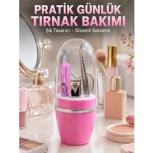 Hobilinka Taşınabilir Manikür Seti Pembe Tırnak Bakım ve Kişisel Bakım Kiti