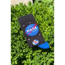 Lou Socks Unisex Nasa Gezegenler Sağlı Sollu Soket Çorap