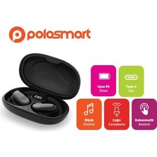 Polosmart FS109 Kablosuz Bluetooth 5.3 Dokunmatik  Tws Kulaklık Beyaz
