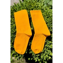 Lou Socks Unisex Turuncu Düz Renk Tenis Spor Çorabı