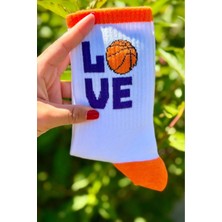 Lou Socks Unisex Basketbol Desenli 3'lü Tenis Spor Çorap