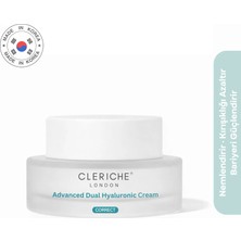 CLERICHE Advanced Dual Hyaluronic Krem 50ML - Yaşlanma Karşıtı, Nemlendirici Hyaluronik Asit Yüz Kremi, Niacinamide + Adenosine ile Kırışıklık Karşıtı Bakım - Made in Korea