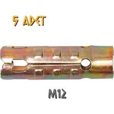 Made S Tipi Çekmeli Çelik Dübel M12 - 5 Adet