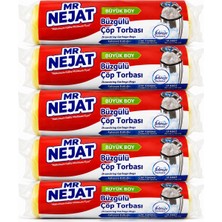 MR Nejat 50 Adet Limon Kokulu 65X70 Büzgülü  Büyük boy Çöp Torbası
