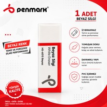 Danacı Kırtasiye Penmark Beyaz Silgi 1 Adet Yumuşak,iz Bırakmaz Kaliteli