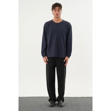 Redline Taren Oversize Erkek Kışlık Düğmeli Sweatshirt
