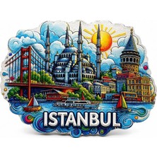 Mudanis Istanbul Temalı Silikon Buzdolapı Süsü Magnet ALK5373