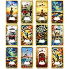 Mudanis Istanbul Temalı Açacaklı Buzdolapı Süsü Magnet ALK5410