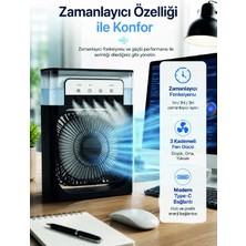 Hobilinka Su Hazneli Püskürtmeli Fan 1-3-5 Püskürtme Seçeneği, Type-C Güç Girişi