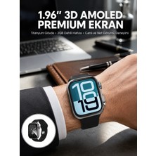 Tech Butiq RS12 Pro+ 2025 Serisi Özel Üretim Full Ekranlı Akıllı Saat – Nabız ve Uyku Takibi, Bluetooth