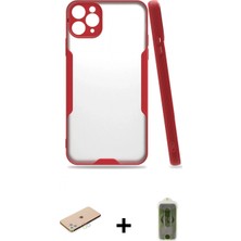 Marsilyan™- iPhone 11 Pro Kılıf Atlas Asil Serisi - Siyah Joko Magic 5d Hayalet Cam + Renkli Kamera Lens Koruma Cam - Mı