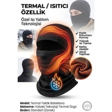 Assa Moto Termal Motorsiklet Bisiklet Outdoor Boyunluk Maske Balaklava Siyah Renk