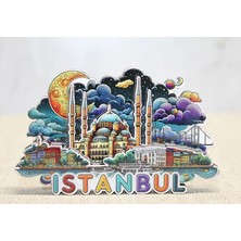 Mudanis Ahşap Istanbul Temalı Magnet ALK4599