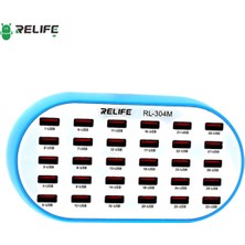 Piyatech Relıfe RL-304M | 160W Yüksek Güç 30 Port Akıllı Endüstriyel Şarj Istasyonu (Telefon/tablet)