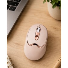 Elivora Şarjlı Kablosuz Mouse Sessiz Tıklama Bluetooth ve USB Destekli