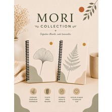 Zumio Mori Collection | A5 2'li Minimal Botanik Defter Serisi – Ginkgo & Eğrelti | 50 Yaprak |